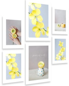 Gario Sada plagátov Flower inspiration - 6 dielna Farba rámu: Bez rámu, Rozmery: 85 x 92 cm