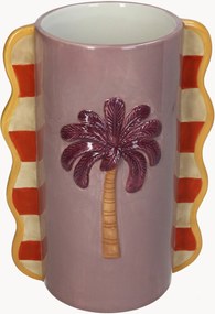 Ručne maľovaná dekoračná váza Palm Tree, V 23 cm