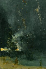 Obrazová reprodukcia Nocturne in Black & Gold (The Fallen Rocket) - James McNeill Whistler