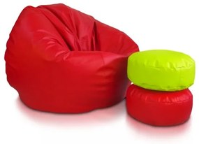 Sedací vak Sakwa L ekokoža TiaHome - Červená