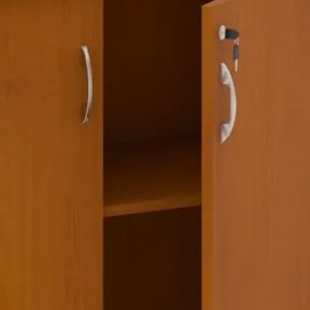 Kancelárska skriňa MIRELLI A+, 800 x 400 x 800 mm, čerešňa