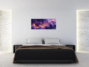 Obraz - Fialová hmlovina (120x50 cm)