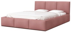 GM Čalúnená manželská posteľ Izabela - ružová Rozmer lôžka: 180x200