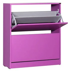 Botník (skrinka na topánky) Shecoletta 5 (fialová). Akcia -22%. Vlastná spoľahlivá doprava až k Vám domov. 1108491