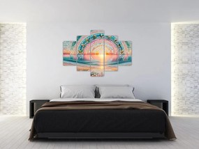 Obraz – Mozaika zapadajúceho slnka (150x105 cm)