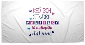 Sablio Uterák Keď Boh stvoril manželky - 70x140 cm