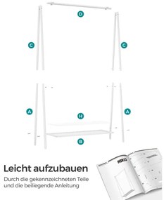 Závesný stojan s policou HSR023W01