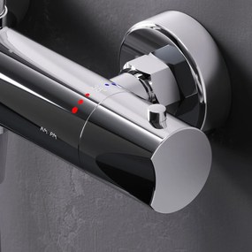 Sprchový systém AM.PM Hit F07TA400 s termostatickou sprchovou batériou, chróm