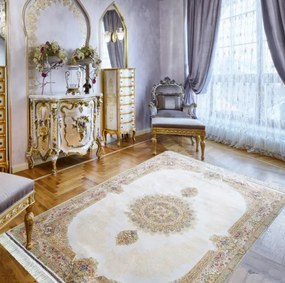 Koberec Exkluzívny Qum Silk 03 krémový