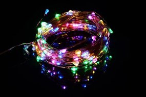 Nexos 41711 LED osvetlenie - medený drôt, 100 LED, farebné