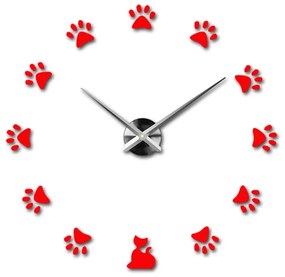 Moderné nalepovacie nástenné hodiny SS | 3D hodiny 12S017 Wanduhr