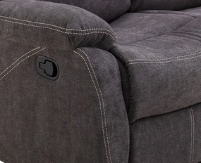 Trojsedák Fortuna, šedá látka, funkcia polohovanie