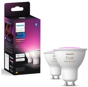 SADA 2x LED RGBW Stmievateľná žiarovka Philips Hue WACA GU10/4,2W/230V 2000-6500K