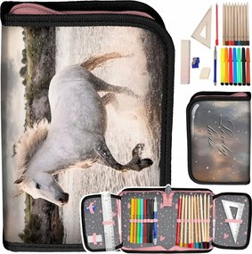 Školský 5 dielny set pre dievčatá s koníkom