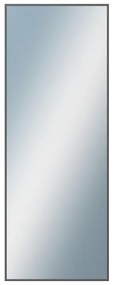 DANTIK - Zrkadlo v rámu, rozmer s rámom 60x160 cm z lišty Hliník grafit drásaná (7269224)