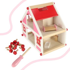 IKO Drevený domček pre bábiky Montessori – 36cm