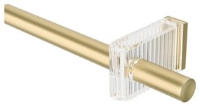 Matne zlatá oceľová roztiahnuteľná garniža 107 - 305 cm Flute – Umbra