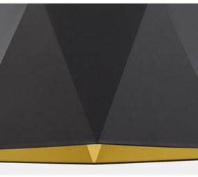 Luster na lanku IVO 1xE27/25W/230V čierna/zlatá