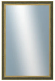 DANTIK - Zrkadlo v rámu, rozmer s rámom 80x160 cm z lišty ZVRATNÁ zelenozlatá plast (3070)