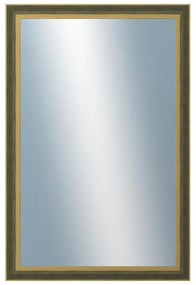 DANTIK - Zrkadlo v rámu, rozmer s rámom 80x160 cm z lišty ZVRATNÁ zelenozlatá plast (3070)