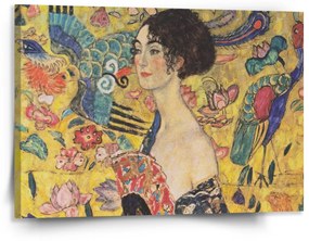 Sablio Obraz Dáma s vejárom - Gustav Klimt - 150x110 cm