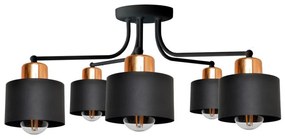 Prisadený luster EDISON 5xE27/15W/230V