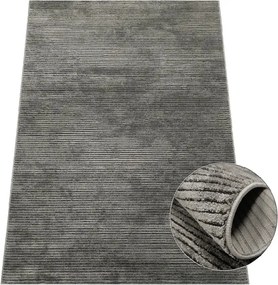 BE Koberec Eforia 9551 GREY – sivý obdĺžnikový Rozmer: 160x220 cm