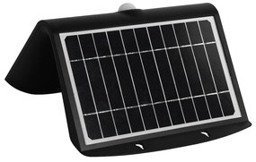 Ecolamp Exteriérové solárne nástenné LED svietidlo Butterfly, 1x LED 6,8w, čierna, pohybový senzor