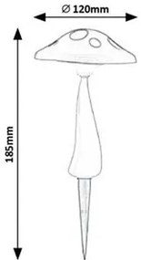 Rabalux FUNGHETTO LED solárna lampa 7877