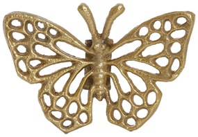 Kovová nástenná dekorácia 10x7 cm Butterfly – Light &amp; Living
