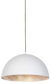 Industriálne závesné svietidlo biele so zlatou 35 cm - Magna Eco