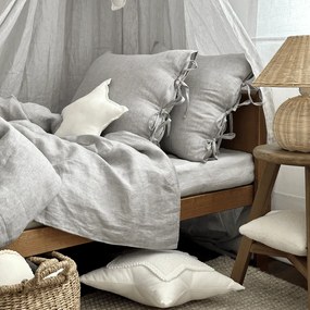 Vankúš hviezda Boho biela 50cm