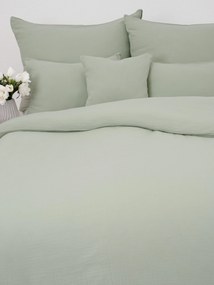 Predĺžené mušelínové obliečky – Alexia šedozelená