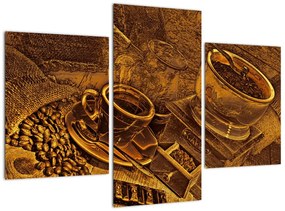 Obraz kávových zŕn na stenu