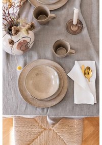 Béžová kameninová jedálenská súprava 16 ks Glosia - Bonami Selection