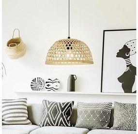 Eglo 55695 - Luster na lanku CLAVERDON 1xE27/40W/230V pr. 37 cm béžová