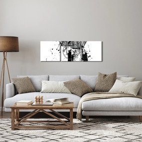 Obraz - Módna prehliadka (s hodinami) (90x30 cm)