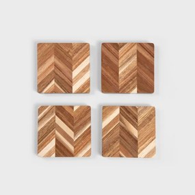 Podtácky pod hrnček MOOKA štvorcové 898360 (4 ks)