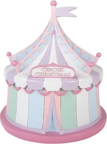 Vianočné dekorácie figúrka cirkusový stan Pastel Christmas Chic - Ø 21*22 cm