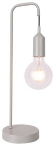 CLX Stolná lampa v škandinávskom štýle MARSALA, 1xE27, 40W, šedá