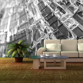 Sablio Tapeta Rozbité sklo - 336x220 cm