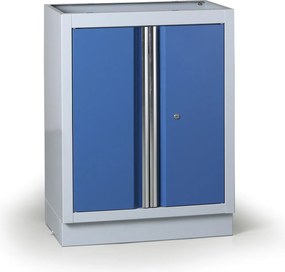 Dielenská policová skrinka spodná k pracovnej doske G2, 1 polica, 680 x 455 x 910 mm, modrá