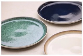 Biely/zelený tanier z kameniny ø 27 cm Gastro White/Green – Bitz