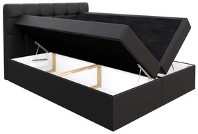 Moderná box spring posteľ Nestor 200x200, šedá
