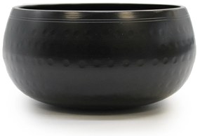Spievajúca miska čierna mosadzná  - 15cm