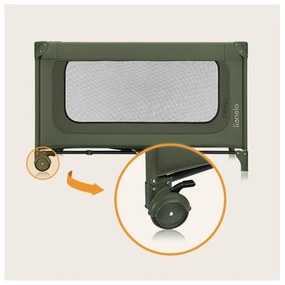 Lionelo - cestovná postieľka JASMIN EASY FOLD olivová