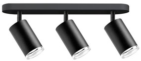Kúpeľňové bodové svietidlo TURYN 3xGU10/10W/230V IP44 čierna