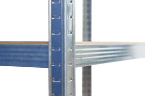 Regál 150x75x30 cm strieborný