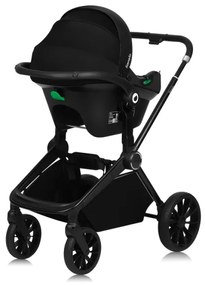 Lionelo - Kombinovaný kočík 3v1 MIKA PLUS Black Onyx