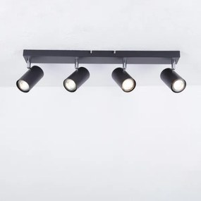 Globo 57911-4B - Bodové svietidlo ROBBY 4xGU10/35W/230V čierna